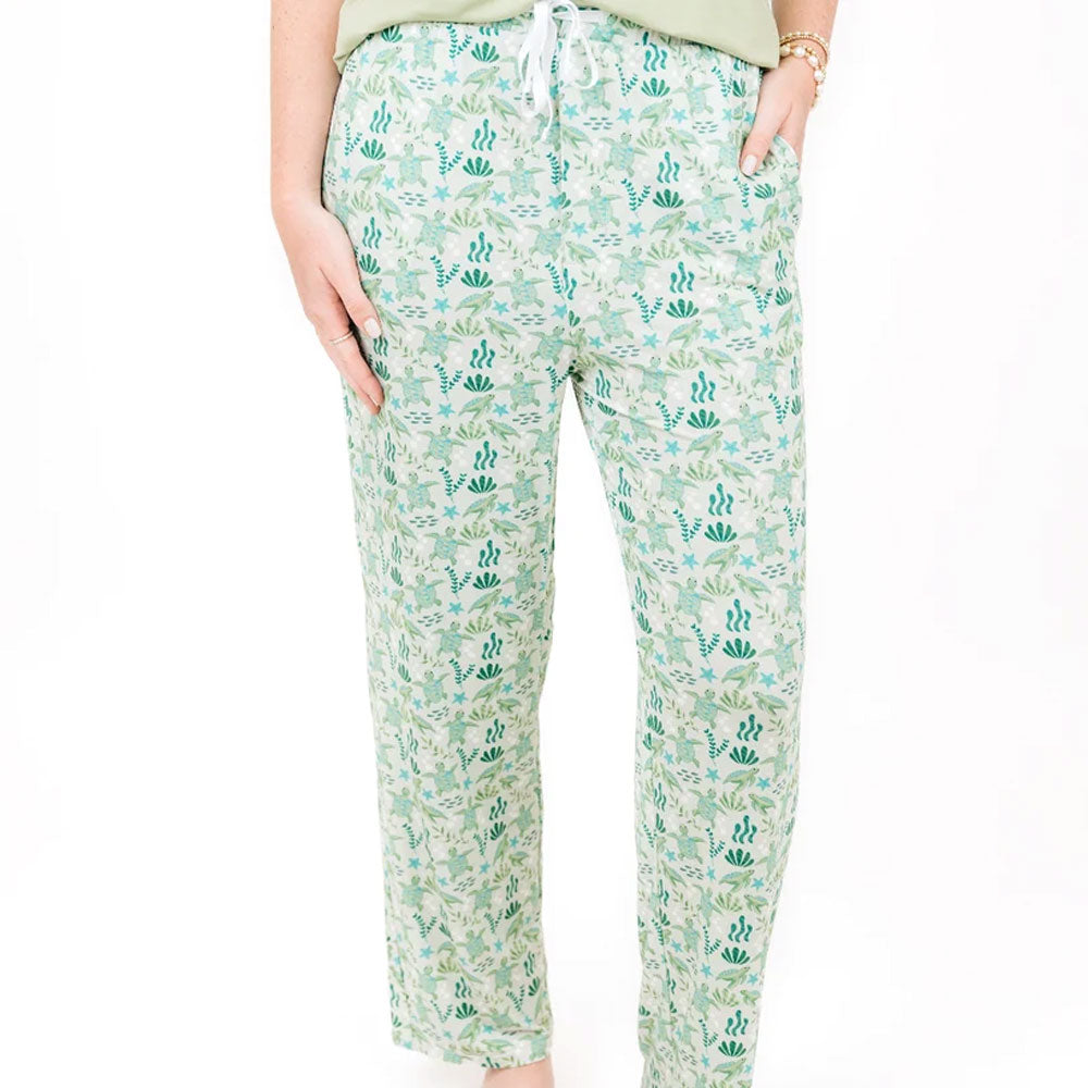 Save the Sea Turtles Bamboo Relaxed Lounge Pajama Pants