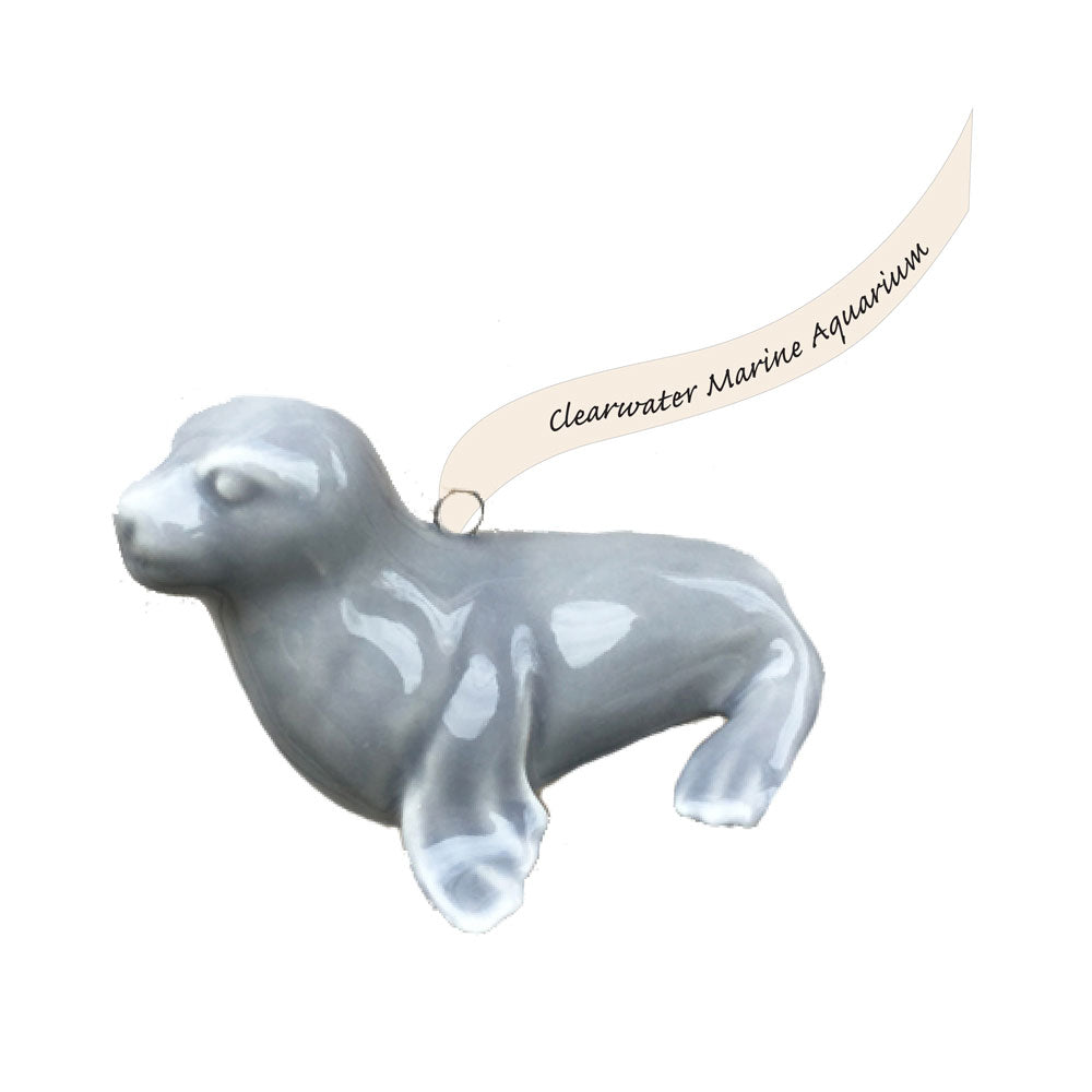 Clearwater Marine Aquarium Porcelain Seal Ornament