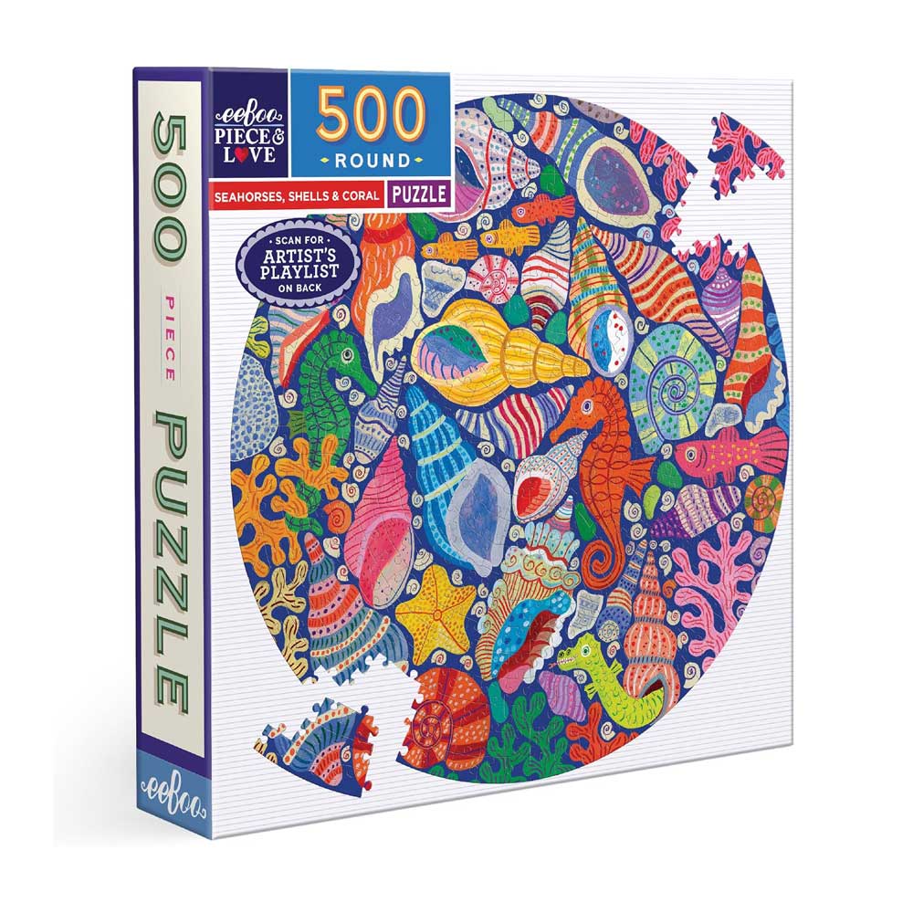 Shell & Coral 500 Piece Round Puzzle