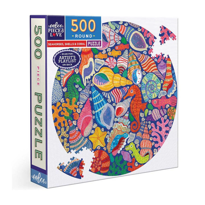 Shell & Coral 500 Piece Round Puzzle