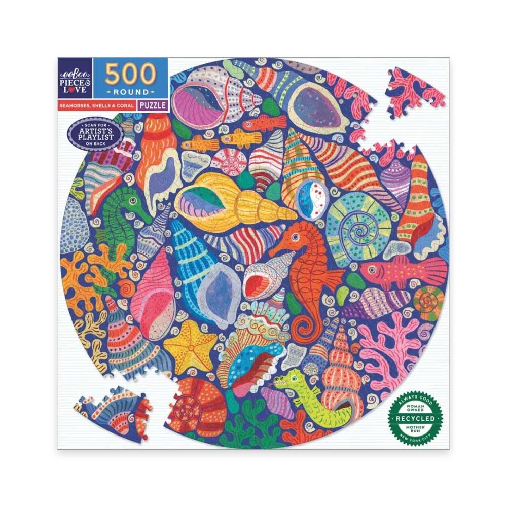 Shell & Coral 500 Piece Round Puzzle