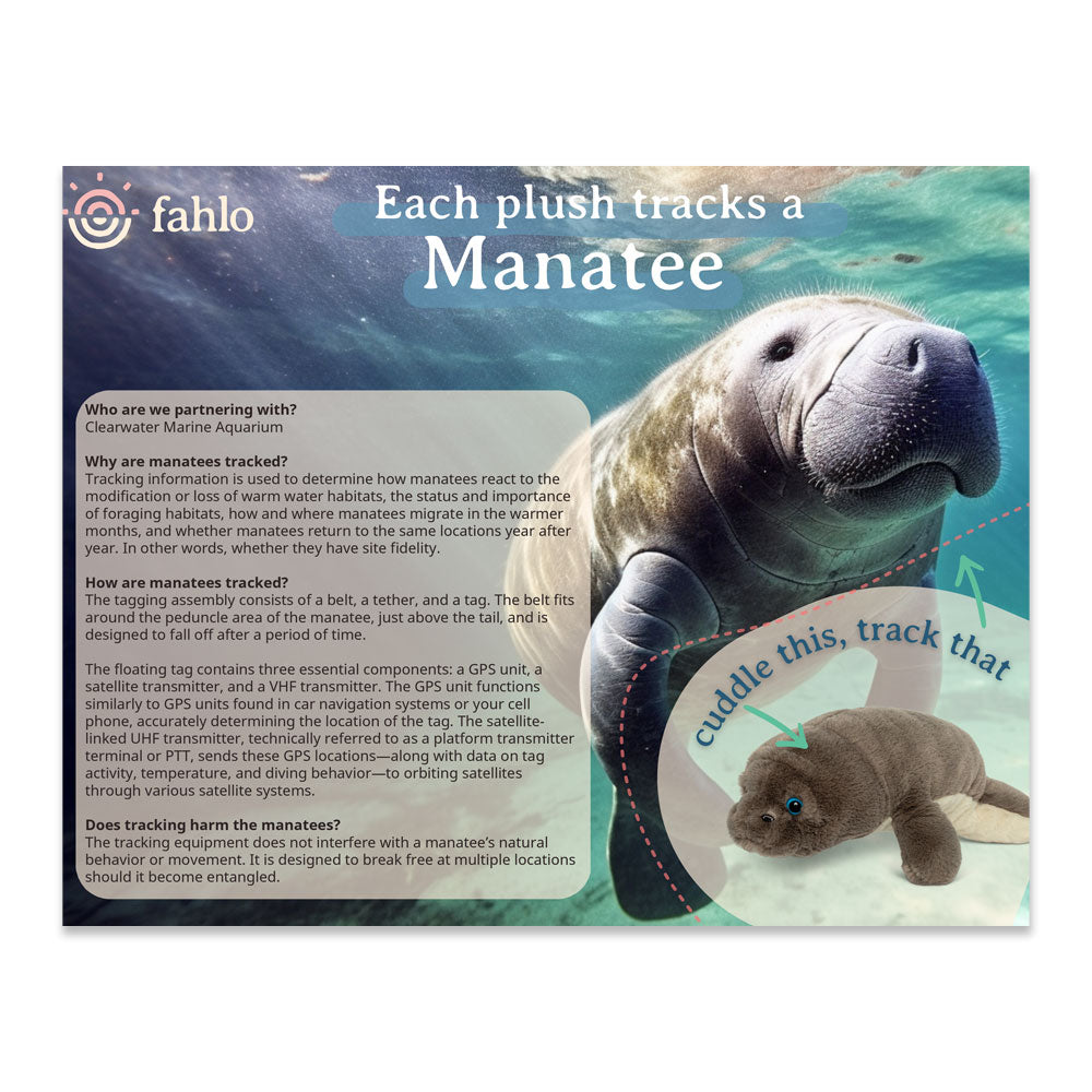 Fahlo Manatee Tracking Plush