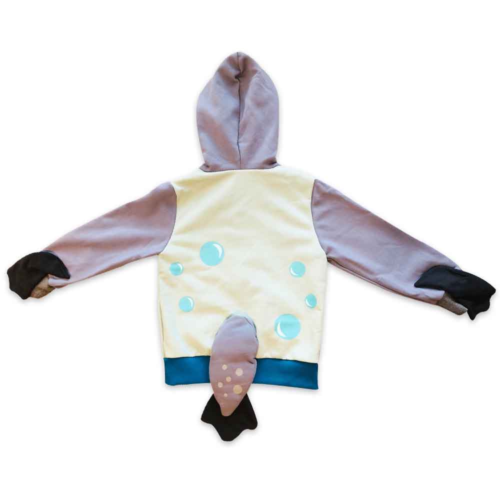 3D Manatee Toddler Zip-up Sweatshirt