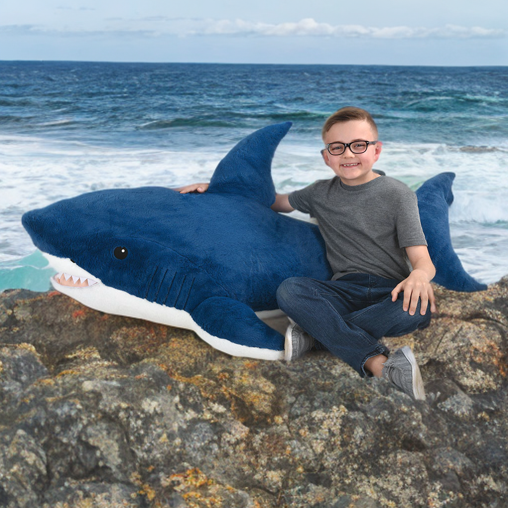 Giant Blue Shark Plush