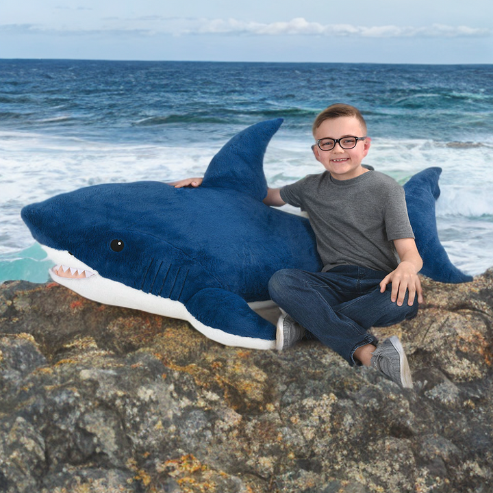 Giant Blue Shark Plush