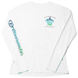 Clearwater Marine Aquarium & Research Institute Devotion To The Ocean Men's Long Sleeve Performance Shirt - White